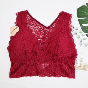 منفذ المصنع مخصص العلامة التجارية الجديدة أزياء الصيف المرأة مثير الدبابات سترة قمم السيدات الدانتيل الملابس الداخلية - Product Image 3