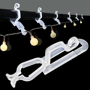 Christmas Light Clips Plastic Arch Shape Hooks For <b>Tree</b> Decoration - Product Image 1