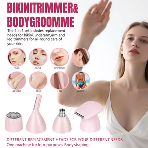 ชุดเครื่องโกนขนไฟฟ้า<span class=keywords><strong>แบบ</strong></span>พกพาสำหรับผู้หญิง ใช้กับเครื่องถอนขนได้ ใช้พลังงานจากแบตเตอรี่ ใช้งานง่ายด้วย<span class=keywords><strong>ภาษา</strong></span>อังกฤษ - Product Image 5