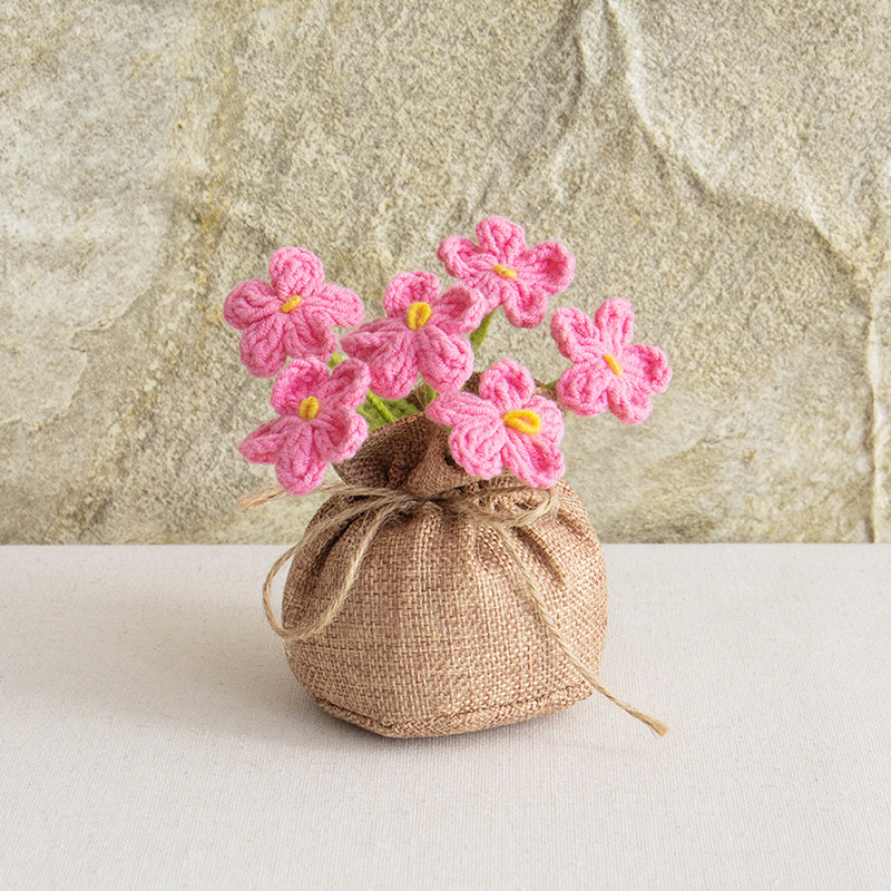6 pièces Myosotis rose