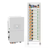 Système de stockage d'énergie industriel à batterie lithium-ion haute tension 30kWh 100kWh 215kWh, pack de batteries en rack, système hors réseau/sur réseau, refroidissement par air, IP65