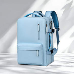 Оптовая продажа, унисекс, деловой рюкзак для ноутбука с логотипом под заказ, большая емкость, водонепроницаемая дорожная сумка, расширяемый школьный Повседневный Рюкзак - Product Image 2