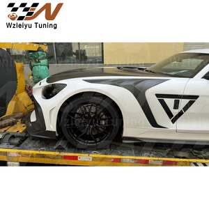 Rbt phong cách bất sợi <span class=keywords><strong>carbon</strong></span> body Kit phù hợp cho <span class=keywords><strong>MERCEDES</strong></span> BENZ AMG GT cản trước khuếch tán môi bên váy GT cánh mui xe chắn bùn - Product Image 3