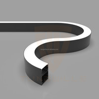 Luminaire suspendu LED à arc flexible, profil en aluminium, éclairage commercial