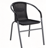 Chaise de jardin moderne en métal pour l'extérieur - Meubles d'extérieur légers, portables et durables