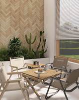 Carreaux de porcelaine série Amzaon 68x280mm, épaisseur 8mm, texture imitation pierre mate, antidérapants, pour murs et sols de cuisine, design moderne