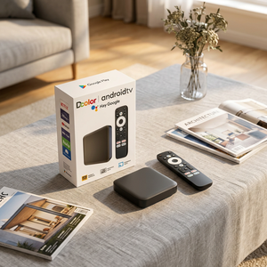 กล่องสตรีมมิ่งมีเดีย Dcolor DC2 4K HDR พร้อมระบบสั่งงานด้วยเสียง รองรับ Google Assistant และ Google Play กล่องทีวี Android - Product Image 1