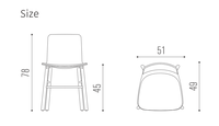 Chaises de salle à manger modernes en plastique et bois de hêtre pour la maison, le bureau, l'hôtel, sans bras, salle de bains, entrée de bar pour le mobilier