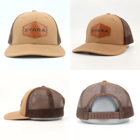 Gorras Trucker Richardson112 OEM con Bordado Personalizado, Parche de Cuero con Logotipo, Gorras Trucker de Piel, Gorras de Malla, Gorras de Béisbol
