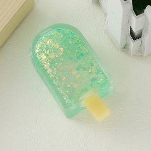 Jouet anti-stress personnalisé en forme de sucette glacée au malt - Jouet souple scintillant en forme de crème glacée pour l'été - Product Image 6
