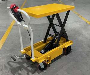Elektrische Schaar <span class=keywords><strong>Lift</strong></span> Voor Mobiel Werk Opvouwbare Heftafel Met Infraroodstralen 500Kg Aangepast Product Magazijn Handtrolley - Product Image 6