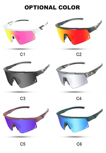 Lunettes de sport pour femmes en TR90, demi-monture rose, protection UV400, lunettes de baseball, lunettes de soleil polarisées pour la <span class=keywords><strong>course</strong></span> <span class=keywords><strong>à</strong></span> <span class=keywords><strong>pied</strong></span> - Product Image 3