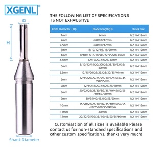 Xgenl cuộc sống lâu dài TCT cuối nhà máy 2/3/4 sáo gỗ nhà máy <span class=keywords><strong>CNC</strong></span> phay Công cụ đồ nội thất khắc 1/2 Shank Bộ định tuyến thẳng <span class=keywords><strong>bit</strong></span> - Product Image 3
