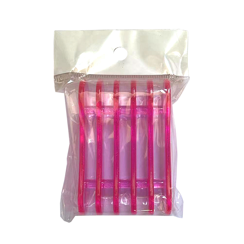 (J2-401) Porte-stylo à cinq compartiments (rouge rosé)