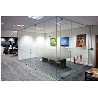 Partition murale en verre trempé, partition de bureau, en verre trempé insonorisé, design moderne, livraison gratuite