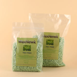 Cera Depilatoria Dura WaxNewK Tea Tree per Viso, Gambe, Piedi e Corpo, Sacchetto da 1kg, Senza Dolore, per Depilazione <span class=keywords><strong>Brasiliana</strong></span> - Product Image 2