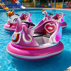 Bateau tamponneur électrique gonflable en forme de cygne, facile à utiliser, pour enfants, adultes et familles, idéal pour piscines et lacs. - Product Image 2