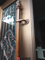 Modèles de portes d'entrée en cuivre véritable, en promotion