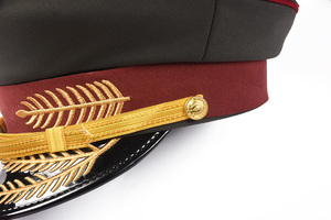 Mũ bảo vệ có thêu vàng tùy chỉnh theo nhà máy, chất liệu len, dành cho sĩ quan an ninh Pháp, Nga, Liên Xô, Đức - Product Image 5