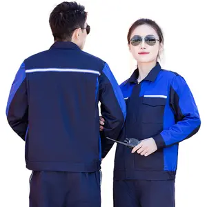 Factory Custom Safety Jacket Work Overalls Clothes Knit Workwear Uniform Suit