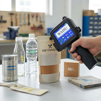 Codificador de Inyección de Tinta Portátil de Venta Directa de Fábrica, Máquina de Impresión de Cartones, Tinta de Secado Rápido para Códigos QR, Logotipos, Códigos de Barras, Impresión Personalizada