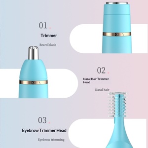 Depiladora Eléctrica 4 en 1 para Mujer, Depiladora Facial, Cejas, Cuerpo, Axilas y Vello Púbico, Recargable, Sin Dolor - Product Image 4