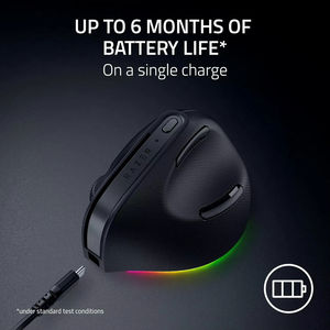 Razer Pro Click V2 Vertical Wireless <b>Mouse</b> 6 Button Ergonomic Design One Click AI Prompt Long Battery Life Wireless <b>Mouse</b> - Product Image 6