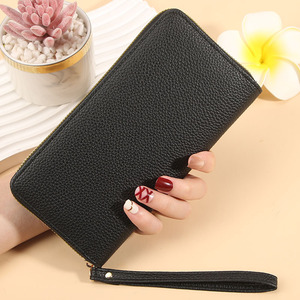 BESTELLA Nuovo Portafoglio Lungo in PU Colore Macaron con Cerniera, Borsa Multicomparto con Motivi per <span class=keywords><strong>Donna</strong></span>, Portatile - Product Image 1