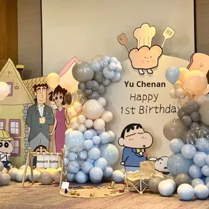 Decorazione per Feste con Cartellone KT di Crayon Shin-chan per Primo Mese del Bambino, 100° Giorno, Primo <span class=keywords><strong>Compleanno</strong></span>, Sfondo per Ragazzi e Ragazze Felici - Product Image 1