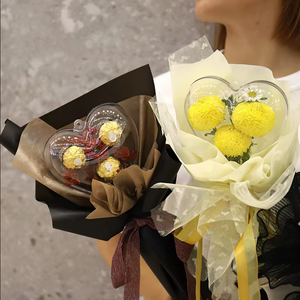 Creativo acrilico cuore Bobo Ball Bouquet confezione di fiori decorazione di natale festa della mamma regalo di <span class=keywords><strong>compleanno</strong></span> forniture <span class=keywords><strong>per</strong></span> feste - Product Image 1