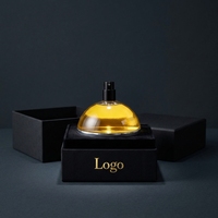Flacon pulvérisateur de parfum en verre transparent de luxe personnalisé avec couvercle en bois, 30 ml, 100 ml, emballage en boîte