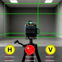 Niveau laser vert haute luminosité en gros - Alimenté par batterie - Qualité industrielle et bricolage - Niveau extérieur haute intensité