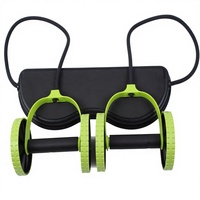 Rouleau abdominal automatique multifonctionnel pour la musculation, la remise en forme, la perte de poids, le meilleur équipement de remise en forme à domicile avec corde à tirer