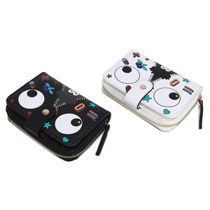 High Capacity Multi-functional Wallet Hand Hold Bag Women Eye Theme Cute Bags <strong>Purse</strong> <strong>with</strong> <strong>Zip</strong> Coin Pockets - Product Image 2