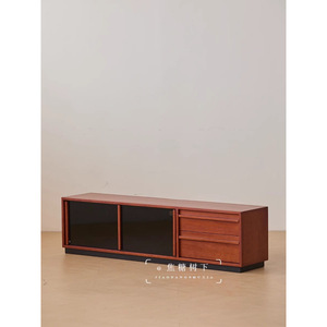 Vintage Solid Wood <b>Tv</b> <b>Stand</b> 180x40x48 Cm Storage Living Room Floor Standing Audio Visual Cabinet - Product Image 4