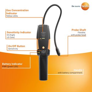 Détecteur de fuite de réfrigérant Testo 316-3, conforme à la norme A2L, outil HVAC, détecteur de fuite de gaz - Product Image 2