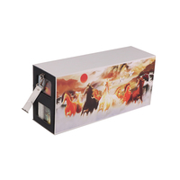Boîte de rangement personnalisée pour jeux de société et cartes à collectionner, grande boîte en cuir PU avec design moderne, options multicolores, utilisation au bureau