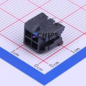 430450412 Wire-to-Board Pin Header Through hole Component (THT),P=3mm Connector 2x2P 3mm Through Hole Micro-Fit (MX 3.0) - Product Image 1