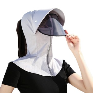 Women's <b>Ice</b> Silk Sun Protection Hat With Face Shield Breathable <b>Bucket</b> Hat For Outdoor Summer UV Protection - Product Image 5