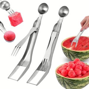 Coupe-pastèque manuel en acier inoxydable personnalisé – Ustensile de cuisine - Product Image 1