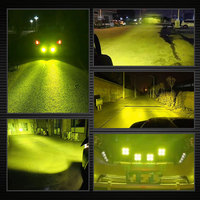 Lampe de travail LED 3 pouces 40W 6000K, éclairage de faisceau blanc, lampe de travail carrée pour moteur de voiture, camion tout-terrain universel 12V 24V