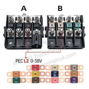 Conjunto de caja de fusibles de 4 vías para coche, camión, RV, modificación de <span class=keywords><strong>seguro</strong></span> de batería, caja de fusibles de poste positivo de cabeza de pila de batería - Product Image 4