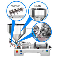 Machine de remplissage semi-automatique pneumatique à piston pour jus, huile, eau, miel, sauce, crème et liquides visqueux en bouteille