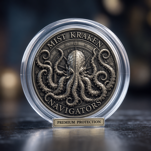 Moneda Conmemorativa Náutica Pirata 3D Personalizada con Enfoque de Palabras Clave SEO, Diseño Kraken Navigators, Desafío Pirata - Product Image 2