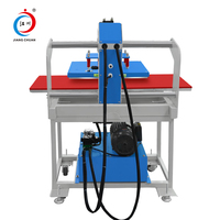60*40 cm Hydraulique Semi Auto Huile Pression Chauffage Diamants Vêtements Chaleur Presse Machines pour Sublimation T-shirts
