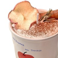 Vela Aromática de Manzana Tostada en Taza, Linda, al por Mayor, Hecha a Mano, Decoración de Mostrador de Tienda, Regalo Temático de Otoño para Clientes