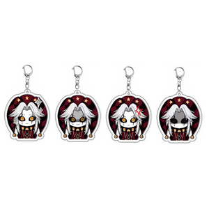 Llavero de acrílico con diseño de Pierrot, Arlequín, grotesco, de circo, con impresión UV, diseño personalizado, tendencia de moda de dibujos animados, venta al por mayor. - Product Image 2