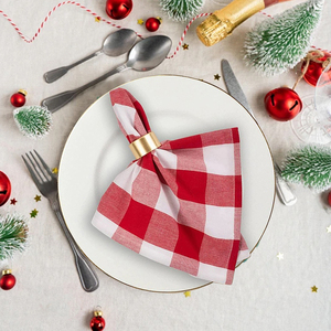 Tùy Chỉnh Thân Thiện Với Môi Giáng Sinh Khăn Ăn Bán Buôn Đồng Bằng rô Khăn Ăn Thích Hợp Cho Đảng Trang Trí Khăn Ăn - Product Image 2