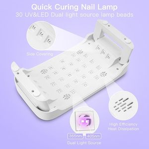 Lámpara LED Profesional para Uñas de Gel, 4 Temporizadores, Plegable, con Guantes y Reposabrazos - Product Image 6