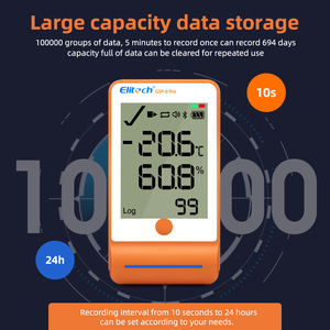 Temperatura profissional e umidade Data Logger com Bluetooth - Product Image 3